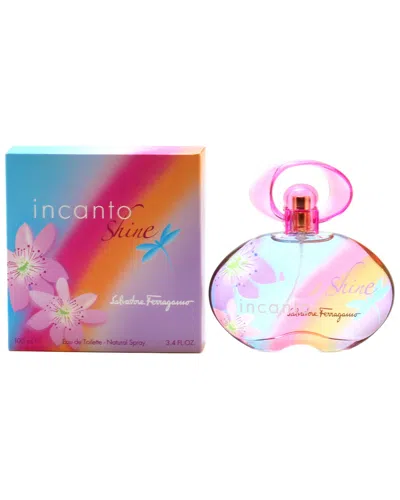 Ferragamo Women's Incanto Shine 3.4oz Eau De Toilette In White