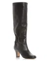 Ferragamo Women's Janette Ruched Tall Boots In Brown