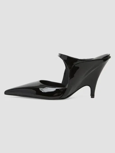 Ferragamo Women's Jasir 95mm Patent Leather Stiletto Mules In Nero