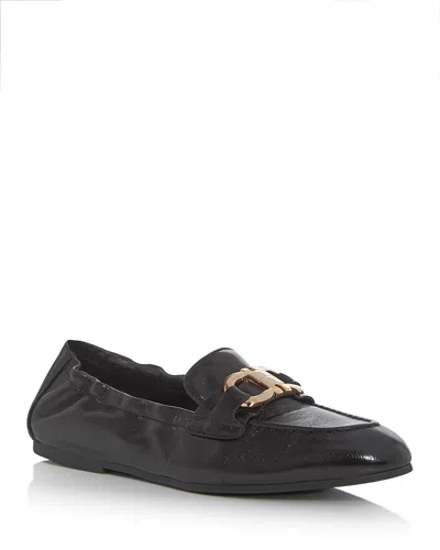 FERRAGAMO WOMEN'S JODIE LOGO LOAFERS