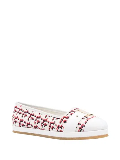 Ferragamo Women's Kacy Woven Espadrilles Flat Shoes In Beige/khaki In Multi