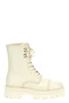 Ferragamo White Kira Ankle Boots In White