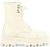 Ferragamo White Kira Ankle Boots In White