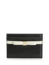 Ferragamo Bow Detailed Folded Wallet In Black