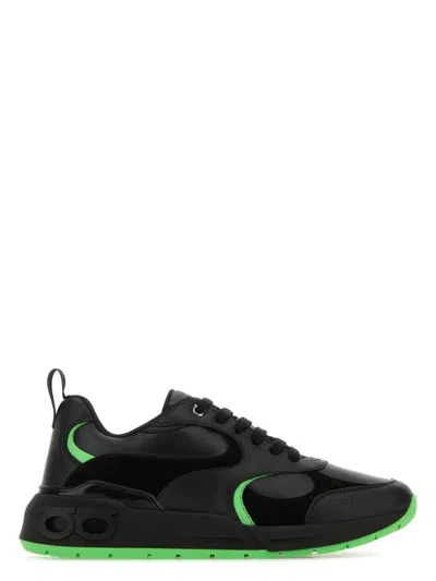 Ferragamo Cosimina Low-top Sneakers In Black