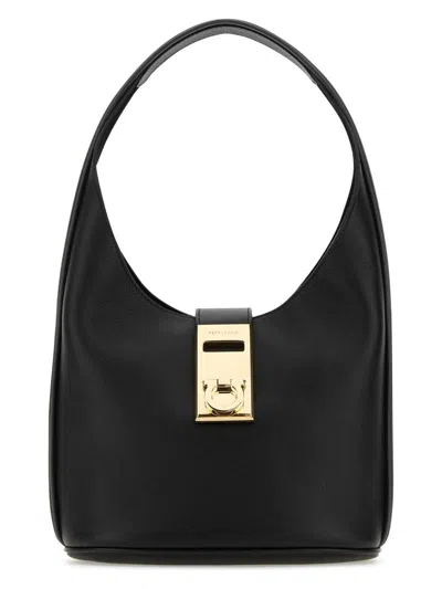 FERRAGAMO WOMEN'S LEATHER MEDIUM HOBO HANDBAG