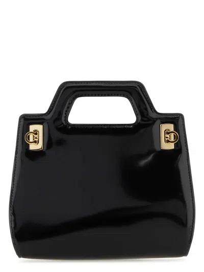 FERRAGAMO WOMEN'S LEATHER MINI WANDA HANDBAG