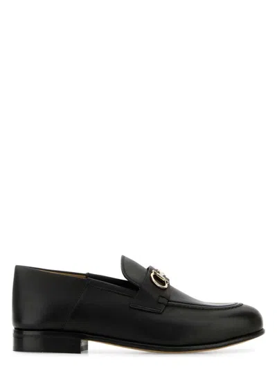FERRAGAMO WOMEN'S LEATHER OTTONE LOAFERS