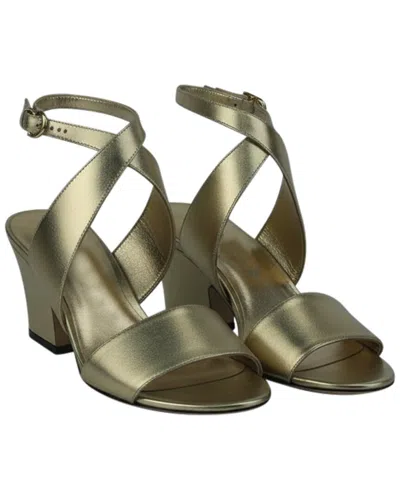Pre-owned Ferragamo Women's Leather Sheena Sandal (authentic Pre-loved)