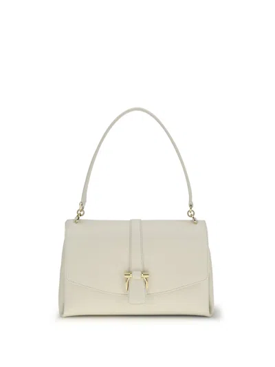 Ferragamo Women Leather Shoulder Bag In Red
