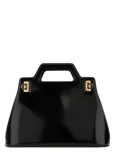 FERRAGAMO WOMEN'S LEATHER WANDA M HANDBAG