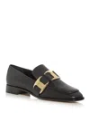 Ferragamo Vara Leather Loafers In Black