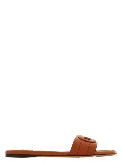 FERRAGAMO WOMEN'S LISS LEATHER SLIDES