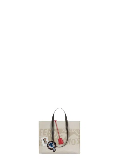 Ferragamo Women's Logo Sticker Tote Bag