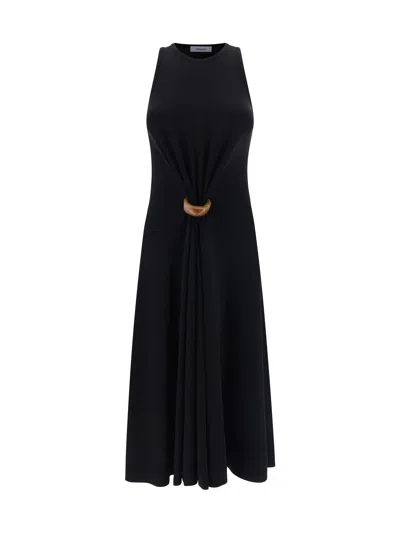 Ferragamo Women Long Dress In Blue
