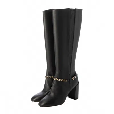 Ferragamo Women's Long Heeled Boots In Black