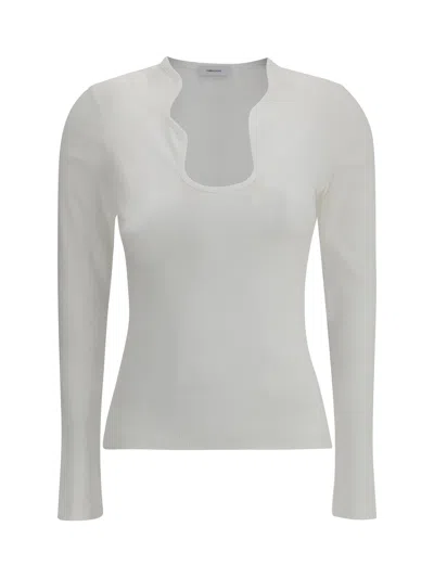 Ferragamo Women Long Sleeve Top In Gray