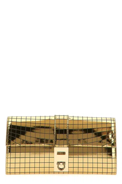 FERRAGAMO FERRAGAMO WOMEN 'LUX GOLD' WALLET ON CHAIN