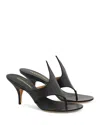 Ferragamo Sabot Infradito Lyrai In Pelle Nera  Donna In Black