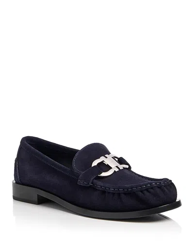 Ferragamo Loafer Woman Color Blue In Multi