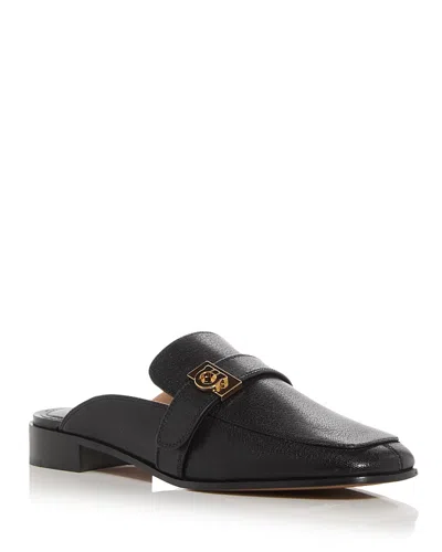 Ferragamo Women's Mavira Gancini Loafer Mules In Black