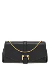 Ferragamo Medium Gancini Leather Shoulder Bag In Black