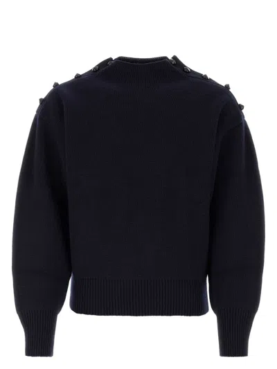 Ferragamo Women's Midnight Wool Blend Sweater In Blue