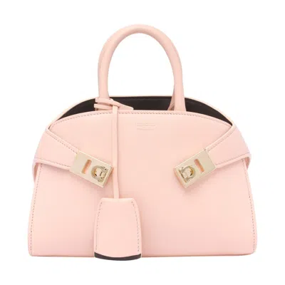FERRAGAMO FERRAGAMO WOMEN MINI BICOLOR HUG HANDBAG