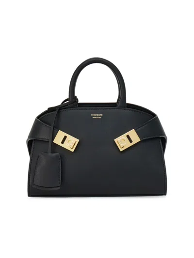 FERRAGAMO WOMEN'S MINI HUG LEATHER CROSSBODY BAG