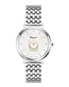 Ferragamo Minuetto Bracelet Watch In Silver