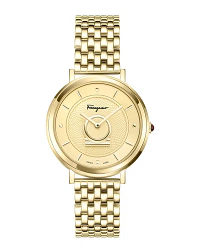 Ferragamo Women's Minuetto Watch In Gold