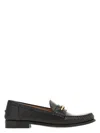 Ferragamo Leather Loafer With Iconic Gancini Detail In Nero