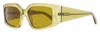 Ferragamo Women's Modified Rectangle Sunglasses Sf1101s 330 Opaline Olive 54mm In Multi