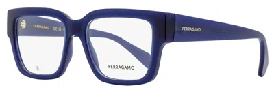 Ferragamo Women's Modified Rectangular Eyeglasses Sf2975 423 Opaline Blue 53mm