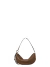 Ferragamo Mosq Half Moon Bag. Gancini Stone In Neutral