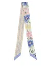 Ferragamo Bandeau With Bouquet Print In Multicolor
