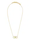 Ferragamo Adjustable Length Chain Necklace In Gold