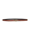 Ferragamo Women New Cognac Gancini Reversible Belt