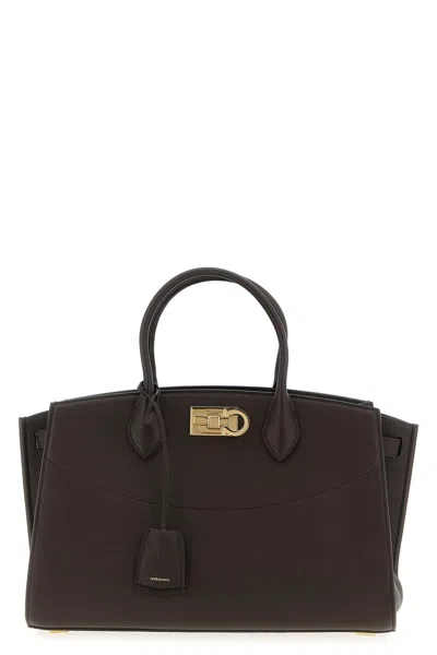 Ferragamo Women 'new  Studio Soft (l)' Handbag In Brown