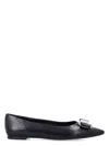 Ferragamo Women's New Vara Plate Ballet Flat In Black