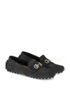 Ferragamo Odilia Driving Shoe In Nero
