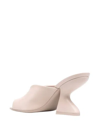 Ferragamo Open Toe Sandals In Cream