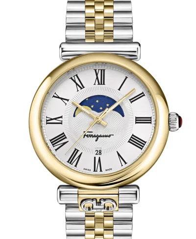Ferragamo Ora Moonphase Bracelet Watch In Multi