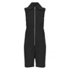 Ferragamo Women's Organic Cotton Jumpsuit In Black In Black