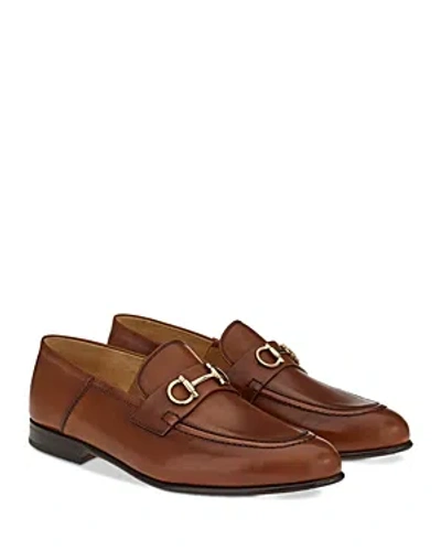 Ferragamo Women's Ottone Bit Detail Loafers In Brown