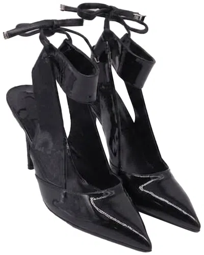 Ferragamo Women's Patent Leather Ankle-strap Pump (authentic Pre-loved) In Black