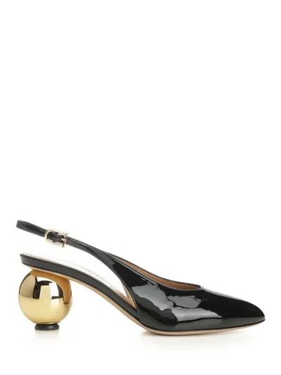 FERRAGAMO FERRAGAMO WOMEN PATENT LEATHER SLINGBACK