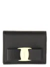 Ferragamo Women's Portafoglio Mini Con Logo In Black