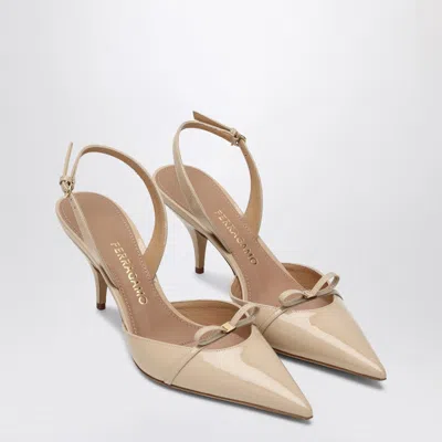 Ferragamo Women's Powdery Slingback With Mini Bow