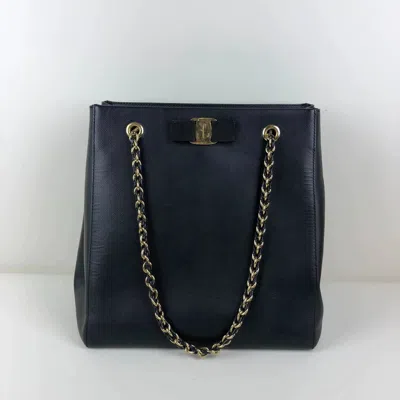 Ferragamo Women Pre-loved Bag Very Good Condition In Blue
